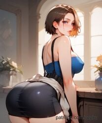 ai_generated ass ass_focus female jill_valentine jill_valentine_(julia_voth) ozziru resident_evil