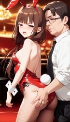 ai_generated bunny_ears bunnysuit casino groping iino_miko kaguya-sama_wa_kokurasetai_~tensai-tachi_no_renai_zunousen~ playboy_bunny teenage_girl tsundere unconsentual_prostitution