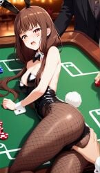 ai_generated bunny_ears bunnysuit casino groping iino_miko kaguya-sama_wa_kokurasetai_~tensai-tachi_no_renai_zunousen~ playboy_bunny teenage_girl tsundere unconsentual_prostitution