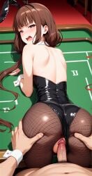 ai_generated ass_grab bunny_ears bunnysuit casino iino_miko kaguya-sama_wa_kokurasetai_~tensai-tachi_no_renai_zunousen~ playboy_bunny teenage_girl tsundere unconsentual_prostitution