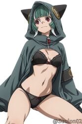 1girls ai_generated gachiakuta guita_hebby_fantasia looking_at_another partially_clothed solo solo_female suulon underwear