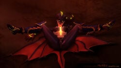 3d alternate_costume areolae blender breasts dragon_symmetra female female_only looking_at_viewer meltrib nipples overwatch solo spread_legs symmetra