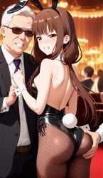 ai_generated bunny_ears bunnysuit casino groping iino_miko kaguya-sama_wa_kokurasetai_~tensai-tachi_no_renai_zunousen~ playboy_bunny teenage_girl tsundere unconsentual_prostitution