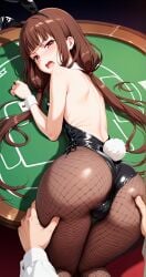 ai_generated ass_grab bunny_ears bunnysuit casino iino_miko kaguya-sama_wa_kokurasetai_~tensai-tachi_no_renai_zunousen~ playboy_bunny teenage_girl tsundere unconsentual_prostitution