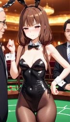 ai_generated bunny_ears bunnysuit casino iino_miko kaguya-sama_wa_kokurasetai_~tensai-tachi_no_renai_zunousen~ playboy_bunny teenage_girl tsundere unconsentual_prostitution