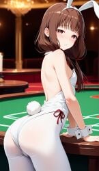 ai_generated bunny_ears bunnysuit casino iino_miko kaguya-sama_wa_kokurasetai_~tensai-tachi_no_renai_zunousen~ playboy_bunny teenage_girl tsundere unconsentual_prostitution