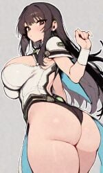 ai_generated big_ass big_breasts female female female female_focus leotard rcos solo solo_female solo_focus thick_thighs tight_clothing