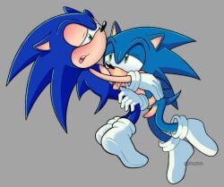 anthro anthro_only blowjob classic_sonic clonecest gay male male/male male_only selfcest sonic_(series) sonic_the_hedgehog soniccest