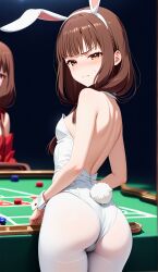 ai_generated bunny_ears bunnysuit casino iino_miko kaguya-sama_wa_kokurasetai_~tensai-tachi_no_renai_zunousen~ playboy_bunny teenage_girl tsundere unconsentual_prostitution