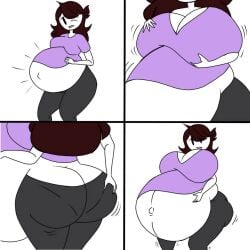 big_ass big_belly big_breasts huge_ass huge_breasts inflation jaiden jaiden_animations jaiden_dittfach jaidenanimations obese_female real_person tagme youtube youtuber