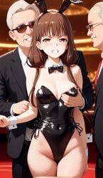 ai_generated bunny_ears bunnysuit casino groping iino_miko kaguya-sama_wa_kokurasetai_~tensai-tachi_no_renai_zunousen~ playboy_bunny teenage_girl tsundere unconsentual_prostitution