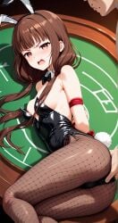 ai_generated ass_grab bunny_ears bunnysuit casino iino_miko kaguya-sama_wa_kokurasetai_~tensai-tachi_no_renai_zunousen~ playboy_bunny teenage_girl tsundere unconsentual_prostitution