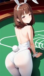 ai_generated bunny_ears bunnysuit casino iino_miko kaguya-sama_wa_kokurasetai_~tensai-tachi_no_renai_zunousen~ playboy_bunny teenage_girl tsundere unconsentual_prostitution