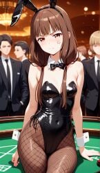 ai_generated bunny_ears bunnysuit casino iino_miko kaguya-sama_wa_kokurasetai_~tensai-tachi_no_renai_zunousen~ playboy_bunny teenage_girl tsundere unconsentual_prostitution