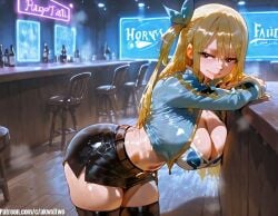 1female 1girls ai_assisted ai_generated akwxitwo ass big_ass big_breasts big_butt big_thighs black_skirt blonde_hair blue_jacket brown_eyes curvy curvy_female curvy_figure dominant dominant_female domination fairy_tail female female female_focus human large_ass large_breasts long_hair lucy_heartfilia mature_female naughty_face on_top one_side_up sex skirt straight sweat sweatdrop sweating sweaty thighs voluptuous voluptuous_female