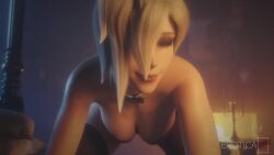 1boy 1girls 3d anal_sex animated ass blacked blonde_female blonde_hair bouncing_breasts breasts bunnysuit creampie cum cum_in_ass cum_inside dark-skinned_male dark_skin doggy_style female interracial male mercy mercy_(overwatch) nipples oolay-tiger overwatch penis pov pussy tagme vgerotica video voluptuous