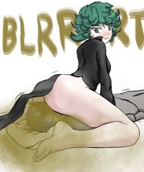 anon curly_hair facefarting facesitting fart fart_cloud farting farting_in_face farting_on_face green_eyes green_hair ibbydraws onomatopoeia shart tatsumaki