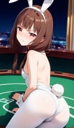 ai_generated bunny_ears bunnysuit casino iino_miko kaguya-sama_wa_kokurasetai_~tensai-tachi_no_renai_zunousen~ playboy_bunny teenage_girl tsundere unconsentual_prostitution