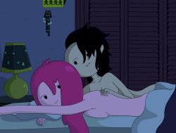 2girls adventure_time after_sex bed bedroom cartoon_network female female/female female_focus female_only gum gum_princess in_bed lesbian lesbian_sex naked naked_female nude nude_female relaxing sex tagme tomboy vampire vampire_girl
