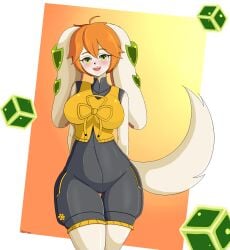 anthro blush canine female female_protagonist freedom_planet freedom_planet_2 looking_at_viewer matt_iksu milla_basset video_games