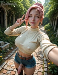 ai_generated ass athletic athletic_futa athletic_futanari balls beautiful big_thighs breasts cock cutanari dick dickgirl fit fit_futa futa futanari gorgeous high_quality narrow_waist nsfw patreon_logo penis perfect_body pretty selfie sexy sexy_body sexy_futa small_waist stable_diffusion testicles thighs uncensored v-sign