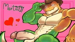 1boy 1male 2024 2d 4k abs alligator anthro anthro_focus anthro_only artist_name athletic athletic_male balls ballsack bara belly biceps big_breasts big_cock big_penis big_testicles big_thighs boner candy cowboy_hat cowboy_shot crocodile crocodilian enjoying erection foreskin furry furry_male furry_only gay gay_sex genitals glitch_productions green_body grin gummigoo_(the_amazing_digital_circus) gummy_(food) gummy_creature headwear hi_res humanoid humanoid_genitalia humanoid_penis hunk male male_only martiii191 masculine masturbation mature mature_male multiple_images musclegut muscles muscular muscular_male nude nude_male pecs penis reptile scrotum solo solo_focus solo_male tail testicles the_amazing_digital_circus two_tone_body vein veiny_penis video_games yellow_body yiff