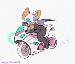 bodysuit breasts motorcycle omegasunburst rouge_the_bat sonic_(series)