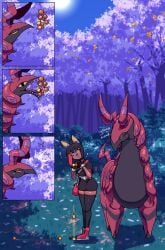 andre_(cuchuflin) black_hair bug centipede comic comic_page cuchuflin dark-skinned_male eating kankaku_shadan pokemon pokemon_(species) scolipede tagme