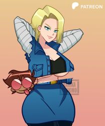 android 18 from dragon ball by yahika tsukimo