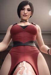 1futa ada_wong ai_generated ambiguous_gender ambiguous_pov evil_grin futanari implied_oral nex_articulate oral pov resident_evil stable_diffusion submissive_pov taker_pov