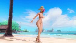 3d animated areolae ass beach big_breasts blonde_hair breasts bubble_butt busty cap choker dead_or_alive dead_or_alive_xtreme_venus_vacation earrings female female_focus female_only gyaru hourglass_figure long_hair movingshadow10 navel nipples nude nude_female nudity outdoors outside ponytail pubes pubic_hair purple_eyes pussy sandals seaside tagme tan tan_body tan_skin trimmed_pubic_hair vagina video wide_hips yukino_(doa)