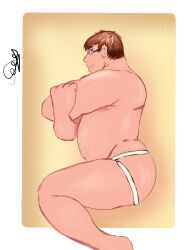 ass belly belly_button boy chubby chubby_male family_guy fat gaek gaek_art human male male_butt peter_griffin solo_male