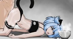 2boys :o absurdres ahe_gao ajaycolor aldharoku anal animal_ears ass_up assassination_classroom blue_eyes blue_hair bowl cat_ears cat_tail clothing_aside color color_edit colored colored_inner_hair colored_sketch colored_skin crossdressing cum cum_in_ass cum_inside cum_while_penetrated fake_animal_ears fake_tail femboy from_side gay girly gradient_background greyscale highres human human_only male male_only monochrome multiple_boys navel open_mouth panties panties_aside sex sex_from_behind shiota_nagisa skinny tail tongue tongue_out top-down_bottom-up underwear yaoi young