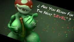 cinematic curvy curvy_body curvy_female green_body large_breasts large_penis piranha piranha_plant