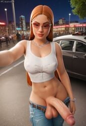 3d ai_generated dickgirl fortnite futanari ice_spice public selfie untamedai