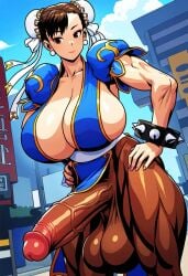 1girls ai_generated balls big_balls big_breasts big_cock big_penis big_testicles breasts brown_hair brunette_hair capcom chun-li cleavage cock dickgirl enormous_cock enormous_penis erect_penis erection female female_focus female_only futanari futanurse gigantic_cock gigantic_penis huge_balls huge_breasts huge_cock huge_testicles large_balls large_breasts large_cock large_penis large_testicles massive_balls massive_cock massive_penis massive_testicles penis street_fighter tagme testicles