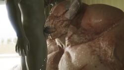 3d animated blowjob deathclaw fallout hyper_muscles lowndrawthing no_sound tagme video