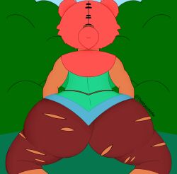 big_ass big_breasts big_butt big_thighs brawl_stars forest nita_(brawl_stars) nsfw supercell supercell_(company) themoonbear_artist themoonnsfw_artist tights twitter