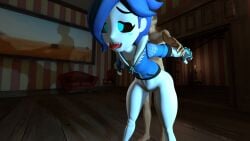 1boy 1girl 3d 3d_(artwork) ahegao ahoge blue_eyes blue_hair female fucked_from_behind ghost_girl grabbing_arms light-skinned_male male/female sfm smg4 tari_(smg4)