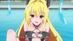 1boy animated barefoot breasts feet konjiki_no_yami male to_love-ru to_love-ru_darkness_2nd yuuki_rito