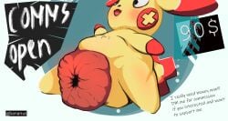 anal_only anal_only_lifestyle anus bananus big_anus commission commissions_open digimon gen_3_pokemon huge_anus large_anus living_onahole onahole plusle pokemon pokemon_(species) prolapse prolapsed_anus wrinkly_anus