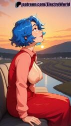 1girls 2025 ai ai_assisted ai_generated anime anime_girl anime_style artist_name bare_breasts bare_chest big_breasts big_breasts big_breasts big_chest blue_hair braless breast breasts breasts breasts breasts_outside bust busty chest cloud electroworld emily_(stardew_valley) erect_nipples evening exposed_breasts exposed_nipples female hard_nipples hi_res high_quality high_resolution highres large_breasts looking_afar mountain naked_breasts natural_breasts nipple nipples nipples_outside no_bra nose orange_sky patreon patreon_username perky_breasts purple_eyes short_hair sitting sky solo stable_diffusion stardew_valley sunset uncensored_breasts uncensored_nipples watermark