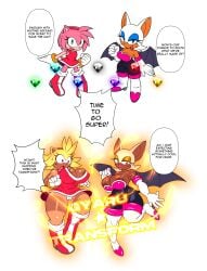 2girls amy_rose bimbofication breast_expansion chaos_emerald dialogue english_text furry furry_only gyaru rouge_the_bat sonic_(series) sonic_the_hedgehog_(series) super_amy super_rouge tagme tan_body tan_skin tanline text transformation voideyedpanda