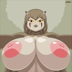 2021 2d 2d_(artwork) 2d_artwork animated animated animated animated_image avian big_breasts big_breasts bird bird_girl bouncing_breasts breasts breasts breasts digital_art digital_drawing_(artwork) digital_media_(artwork) evov1 ginette_cerise_(girokett) girokett milf mother owl tagme thick