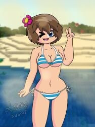 bikini jenny_belle jenny_belle_(slipperyt) jenny_mod minecraft minecraft_girl minecraft_mob minecraft_xxx