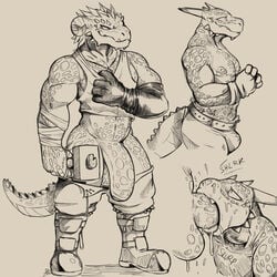 argonian from the elder scrolls by daftpatriot