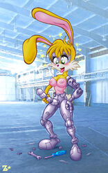 1futa archie_comics breasts bunnie_rabbot cleavage erect_nipples erection futa_only futa_sans_balls futanari intersex large_breasts nipple_bulge penis pussy solo_futa sonic_(series) straight_hair tagme zandersnazz