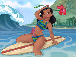 1futa breasts dark-skinned_futanari dark_skin disney erect_nipples erection futa_only futanari human intersex lilo_and_stitch nani_pelekai penis solo_futa straight_hair zandersnazz