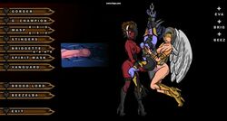 angel animated beezelba boots bridgette chained corset demon_girl evaloria interspecies leather pixel_art sakyubasu_no_tatakai succubus tongue_out