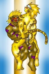 anthro anthro_on_anthro anthro_penetrated anthro_penetrating anthro_penetrating_anthro blush breath_of_fire breath_of_fire_iii breath_of_fire_iv cray_(breath_of_fire) furry gay gay_sex male/male male_only on_lap penetration penis rei_(breath_of_fire) tagme yaoi